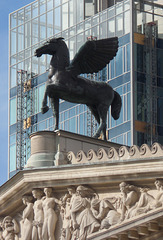 Pegasus auf dem Dach der Alten Oper in Frankfurt