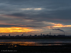 Portsmouth Skyline at Sunset