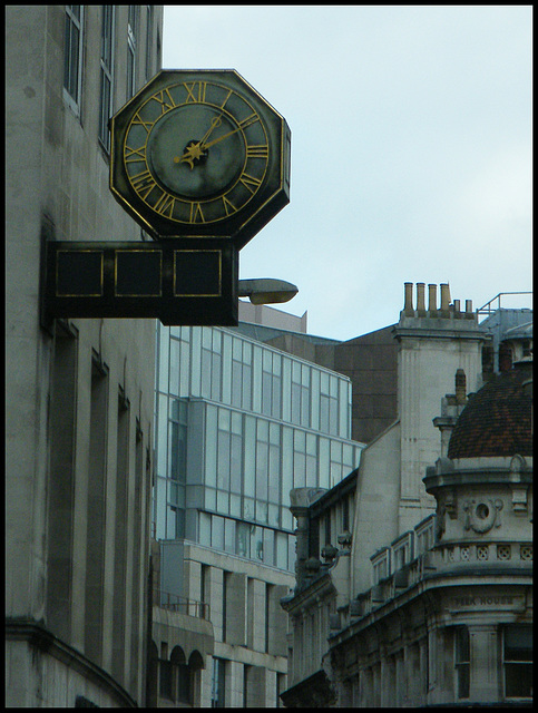 Eastcheap octagonal clock