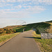 Straße auf der Haldenstufe (Halde Hoheward, Herten) / 15.10.2018