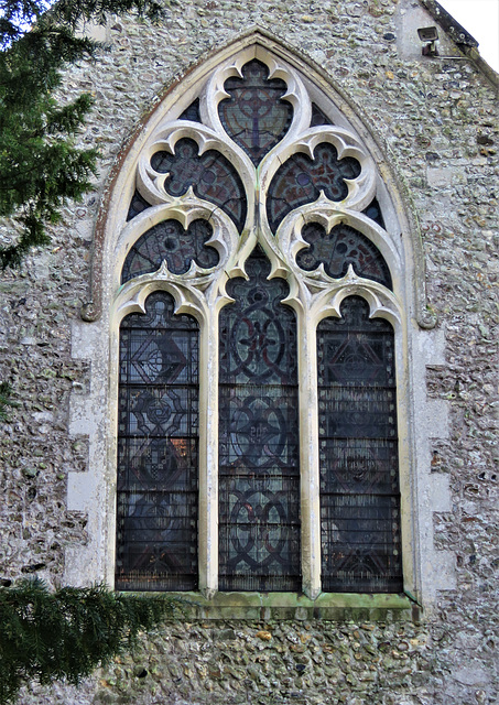 stowting church, kent, c19 tracery by carpenter 1843