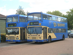 Go-Whippet (Whippet Coaches) K662 UNH and G340 KKW in St. Ives - 9 Aug 2011 (DSCN6674)