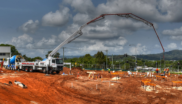 Concrete pour