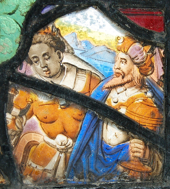 Detail of Swiss Painted Glass, Saint Michael's Church, Wragby, West Yorkshire