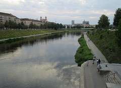 River Neris - a view to west. River Neris - a view to west.