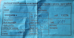 Billet d'autobus / Bus tickets  (Bangkok)