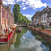 In Colmar auf der La Lauch bei einer E- Boot Fahrt