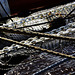 Ropes, chains and safety net aboard the Tall Ship Stavros S Niarchos