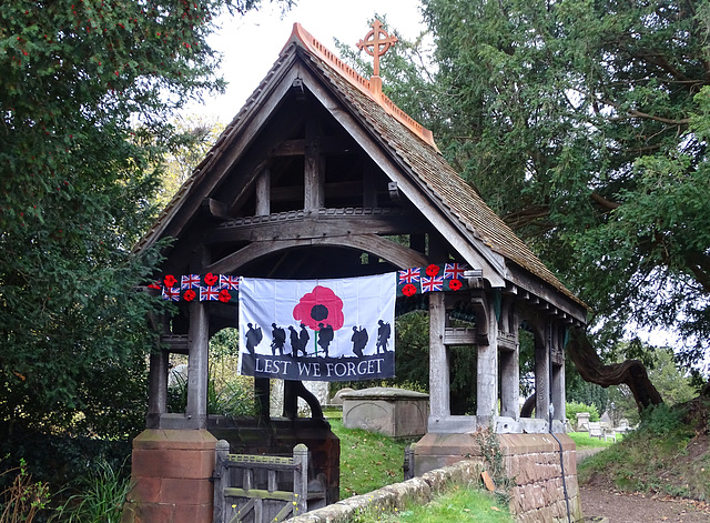 Ruyton XI Towns, St.John the Baptist Church on Armistice Day.