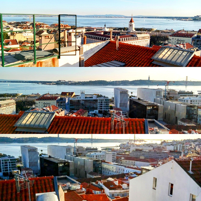 Lisbon seen from Santa Catarina Belvedere