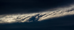 A gap in the dark clouds over Kinder Scout