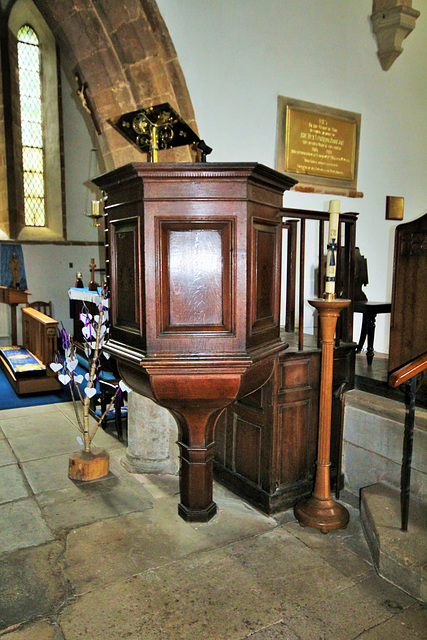 Pulpit, St James the Great, Gretton, Northamptonshire