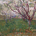 Detail of The Flowering Orchard by Van Gogh in the Metropolitan Museum of Art, January 2010