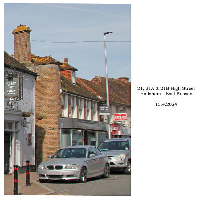 21, 21A & 21B High Street Hailsham 13 4 2024 from SE