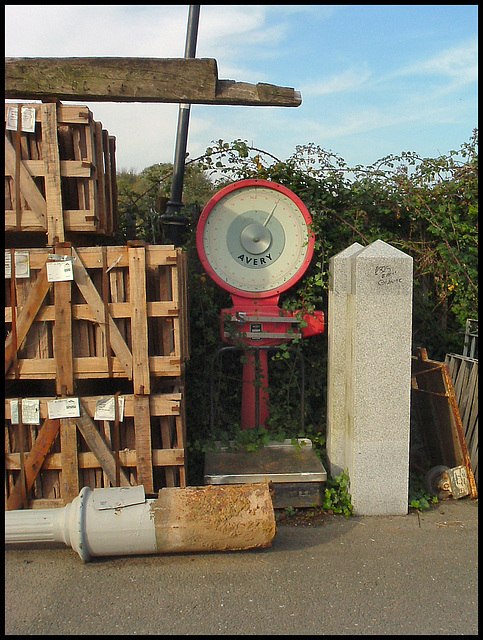 old weighing machine