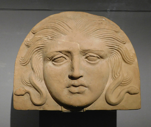 Antefix Head of Medusa in the Metropolitan Museum of Art, March 2018