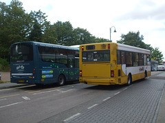 DSCF4977 Arriva the Shires KP63 TDX and Vale Travel Y982 TGH in Wolverton  - 1 Sep 2016