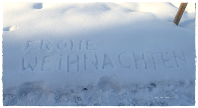 Schnee-Grafitti