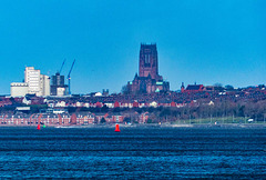 Liverpool cathedral from Eastham