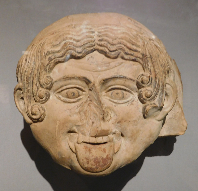 Terracotta Antefix Head of Medusa in the Metropolitan Museum of Art, March 2018