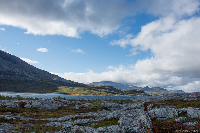 auf dem Weg zum Stora Sjöfallet (© Buelipix)