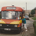 Eastern Counties C911 BEX in Barton Mills - 24 Oct 1988