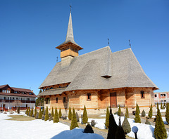 Romania, Borșa, Wooden Church in Pietroasa Monastery