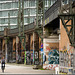 Radfahren an der Oberhafenbrücke