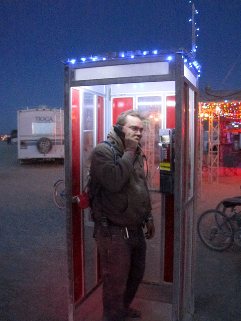 An Actual Working Phone Booth Connected To The Outside World (6775)