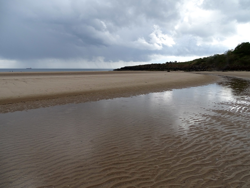 Small beach Anglesey rain