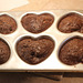 Valentine Cookies just out of the oven~~mmm, its heart - shaped Brownies !!!