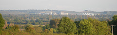 Addenbrooke's Hospital, Cambridge, seen from Madingley Hill 2014-10-04