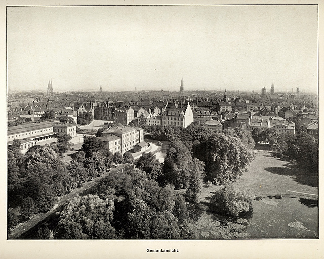 Braunschweig, Gesamtansicht vor dem I. Weltkrieg