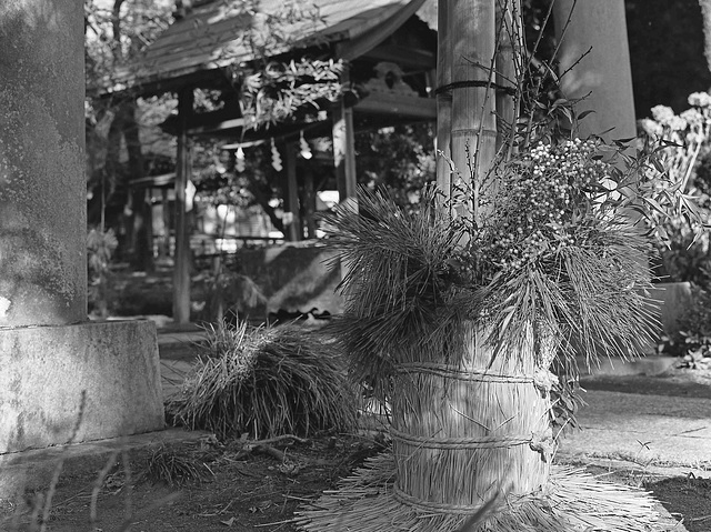 New Year decoration at the shrine