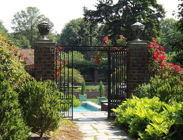 Gate and Garden at Planting Fields, May 2012