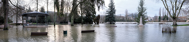 BESANCON: 2018.01.07 Innondation du Doubs due à la tempète Eleanor30