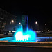 Overilluminated fountain.