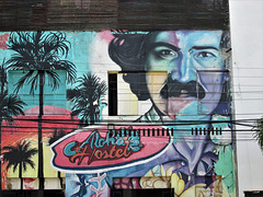 Mural of Aloha Hostel.