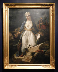 Greece on Ruins of Missalonghi by Delacroix in the Metropolitan Museum of Art, January 2019