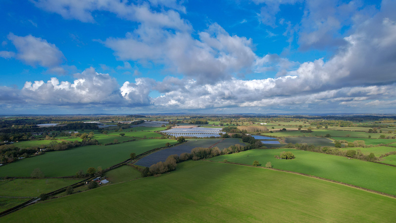 Looking over the Staffordshire countryside