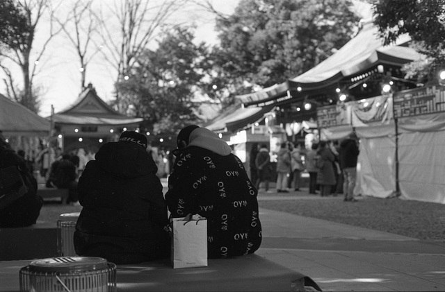 Shrine precinct in January