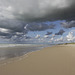 Ciel de traîne à la plage