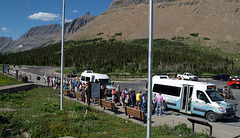 Montana Glacier NP Going to Sun shuttle (#0231)