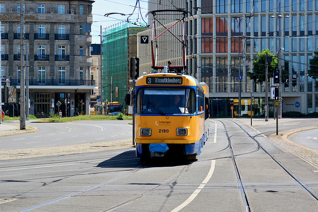 Leipzig 2017 – LVB 2190 on line 3 to Knautkleeberg