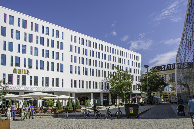 Chemnitz, Bürgerhaus am Wall und Café Michaelis