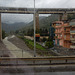 rainy day, fences