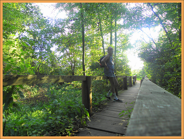 I'm taking  a break here with a long bike  ride in Germany  in 2010