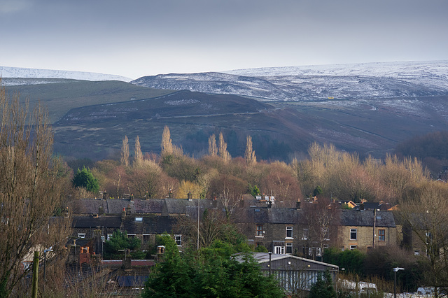 A little snow on the hills