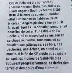 Panneau explicatif à Behuard (49)