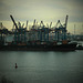Panorama ins Containerterminal Eurogate